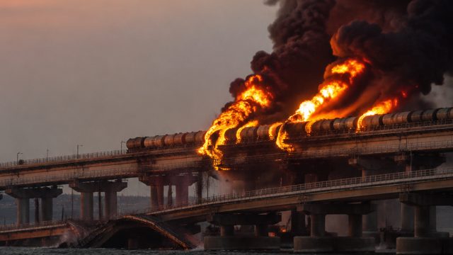 Ukraine Strikes Key Railway Bridge, Intensifying Crimea Conflict