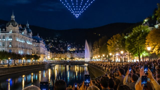 Karlovy Vary Celebrates Milestones with Unprecedented Drone Performance